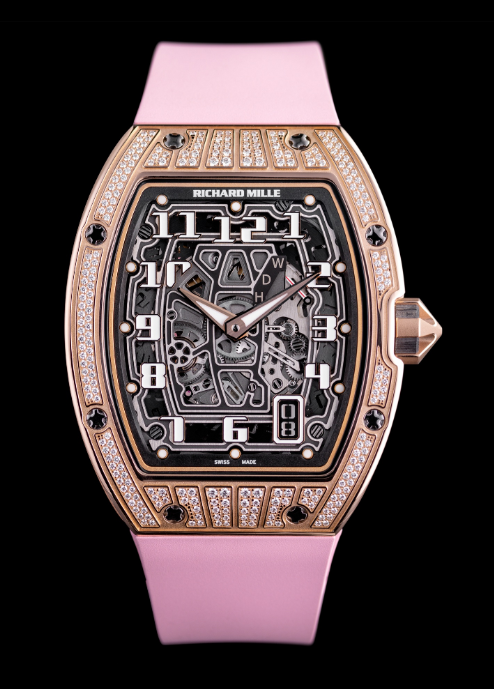 Review Richard Mille Replica RM 67-01 Red Gold Medium Set watch